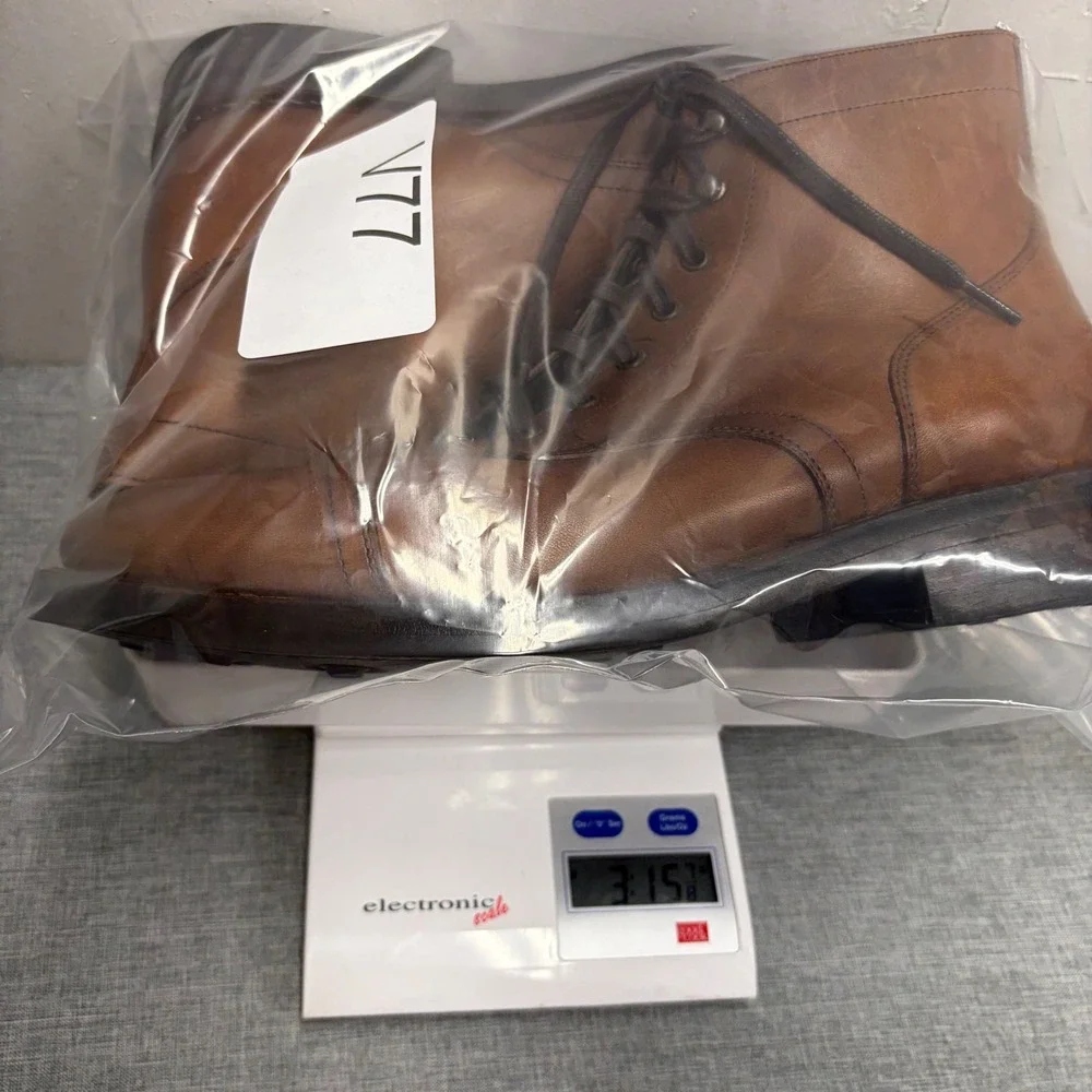 Thursday Boot Co Captain Boots Men 10.5 Brandy Leather Cap Toe Goodyear Welt